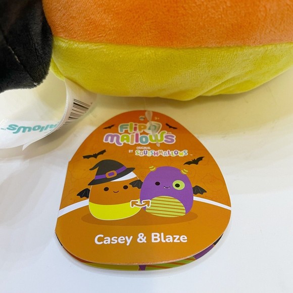 Squishmallows 8” Blaze And Casey Halloween Candy Corn Monster Flip-A-Mallows - Picture 9 of 9